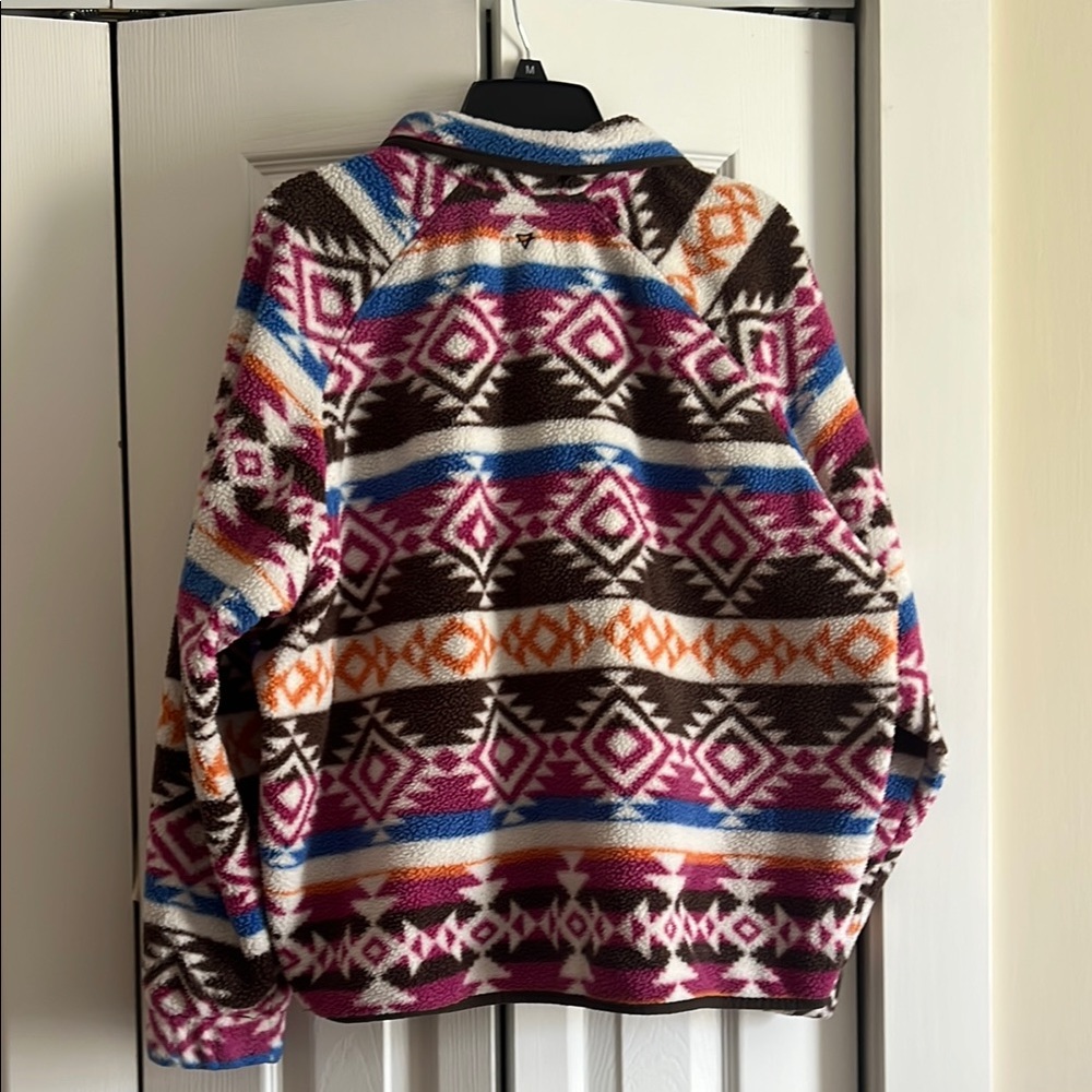 Multicolor Patterned Women's Jacket - Picture 4 of 4